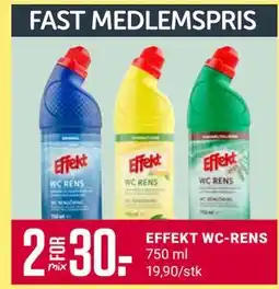 Europris EFFEKT WC-RENS, Medlemspris tilbud