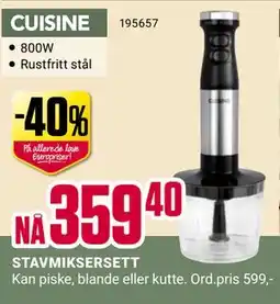 Europris STAVMIKSERSETT, NOK 359.4 tilbud