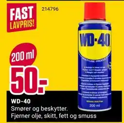 Europris WD-40, NOK 50 tilbud