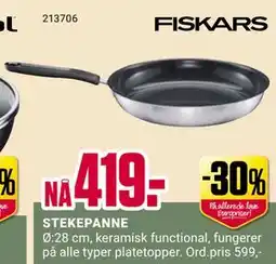 Europris STEKEPANNE, NOK 419 tilbud