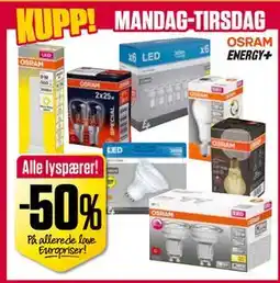 Europris Alle lyspærer! tilbud