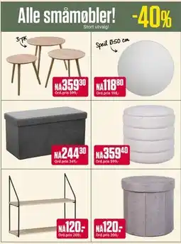 Europris Alle småmøbler! tilbud
