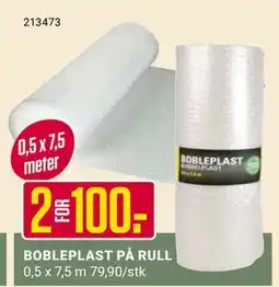 Europris BOBLEPLAST PÅ RULL, NOK 100 tilbud