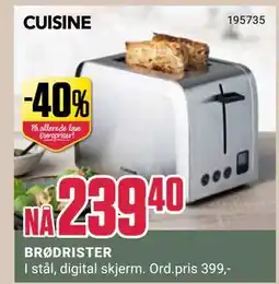 Europris BRØDRISTER, NOK 239.4 tilbud