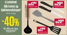 Europris Alle kniver og kjøkkenredskaper! tilbud