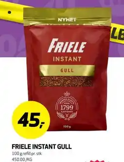 Bunnpris FRIELE INSTANT GULL, NOK 45 tilbud