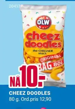 Europris CHEEZ DOODLES, NOK 10 tilbud