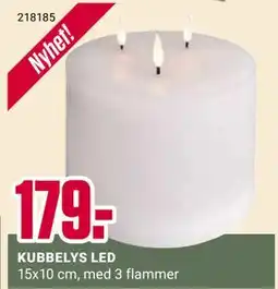 Europris KUBBELYS LED, NOK 179 tilbud