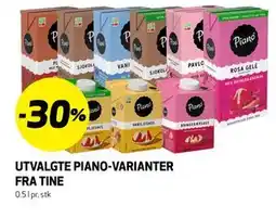 Bunnpris UTVALGTE PIANO-VARIANTER FRA TINE tilbud