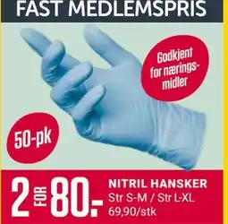 Europris NITRIL HANSKER, Medlemspris tilbud