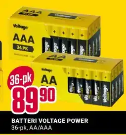 Europris BATTERI VOLTAGE POWER, NOK 89.9 tilbud