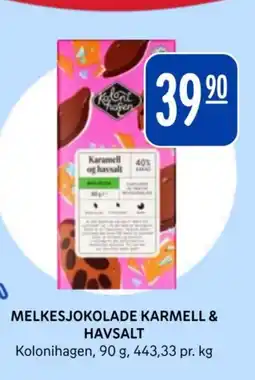 Rema 1000 Melkesjokolade karmell & havsalt tilbud