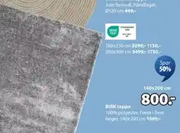 JYSK BIRK teppe tilbud