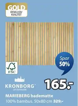 JYSK MARIEBERG badematte, NOK 165 tilbud