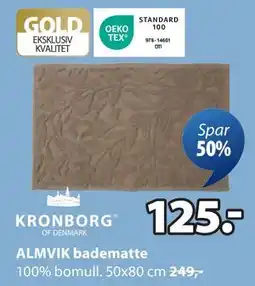 JYSK ALMVIK badematte, NOK 125 tilbud