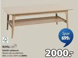 JYSK KALBY sofabord, NOK 2000 tilbud
