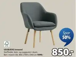 JYSK UDSBJERG lenestol, NOK 850 tilbud