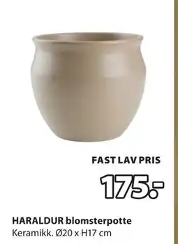 JYSK HARALDUR blomsterpotte, NOK 175 tilbud