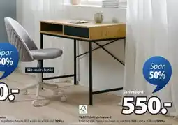 JYSK TRAPPEDAL skrivebord, NOK 550 tilbud