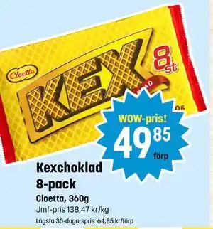 Eurocash Kexchoklad 8-pack, SEK 49.85 tilbud