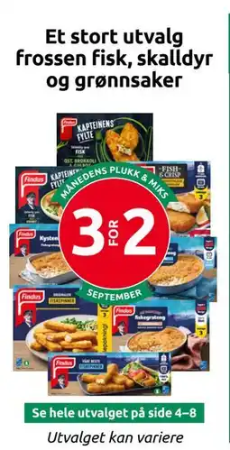 Joker Et stort utvalg frossen fisk, skalldyr og grønnsaker tilbud