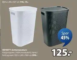 JYSK INFINITY skittentøyskurv, NOK 125 tilbud