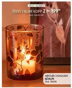 Nille TELYS I KLAR KOPP, NOK 199 tilbud