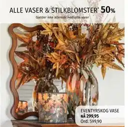 Nille ALLE VASER & STILKBLOMSTER tilbud