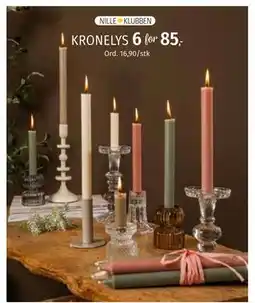 Nille KRONELYS, Medlemspris tilbud