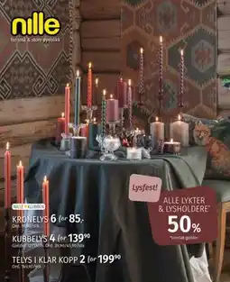 Nille ALLE LYKTER & LYSHOLDERE tilbud