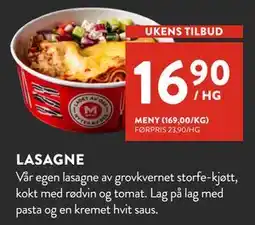 Jacobs LASAGNE, NOK 16.9 tilbud