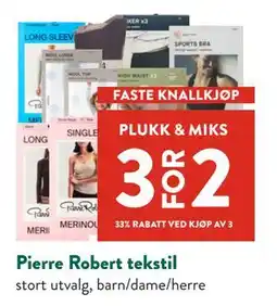 Jacobs Pierre Robert tekstil tilbud