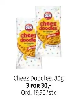 Nille Cheez Doodles, 80g, NOK 30 tilbud