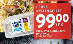 Jacobs FERSK KYLLINGFILET, NOK 99 tilbud