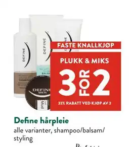 Jacobs Define hårpleie tilbud