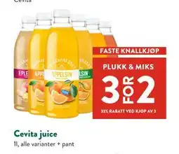 Jacobs Cevita juice tilbud
