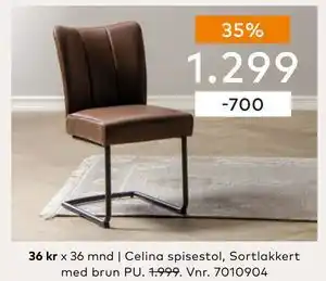 Skeidar Celina spisestol, NOK 1299 tilbud