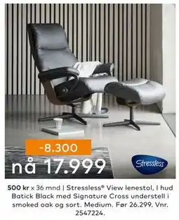 Skeidar Stressless View lenestol, NOK 17999 tilbud
