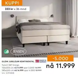 Skeidar GLOW JUBILEUM KONTINENTAL tilbud
