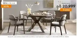 Skeidar Woodcraft rundt spisebord, NOK 29999, Medlemspris tilbud
