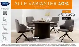 Skeidar Woodcraft rundt spisebord, NOK 36898, Medlemspris tilbud