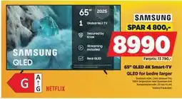 POWER 65 QLED 4K Smart-TV, NOK 8990 tilbud