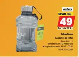 POWER Drikkeflaske, NOK 49 tilbud