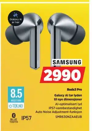 POWER Buds3 Pro, NOK 2990 tilbud