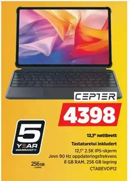 POWER 12,1 nettbrett, NOK 4398 tilbud