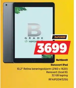 POWER Nettbrett, NOK 3699 tilbud