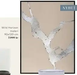 Skeidar Wild Horizon maleri 90x120 cm, NOK 7999 tilbud