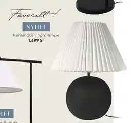 Skeidar Kensington bordlampe, NOK 1499 tilbud