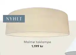 Skeidar Malmø taklampe, NOK 1199 tilbud