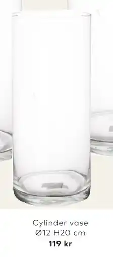 Skeidar Cylinder vase Ø12 H20 cm, NOK 119 tilbud